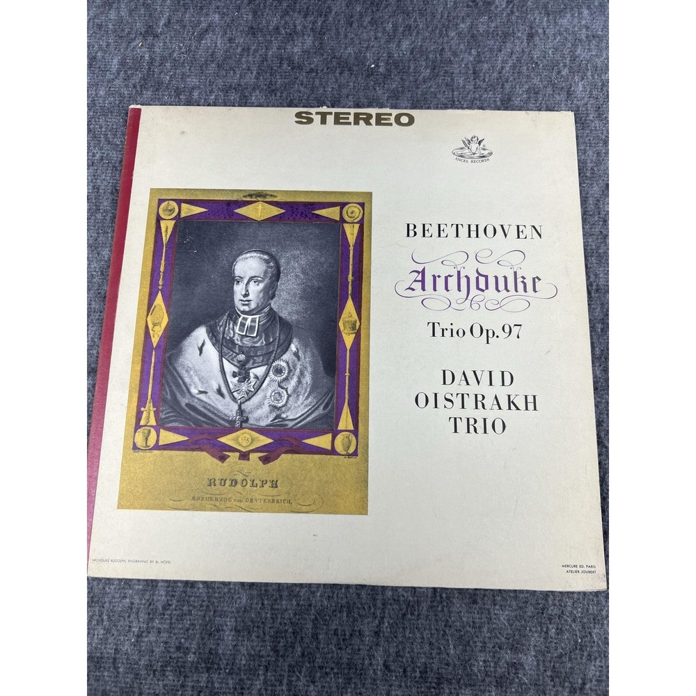 Beethoven Archduke Trio Op.97 David Oistrakh Trio Angel S 35704 12" Vinyl LP